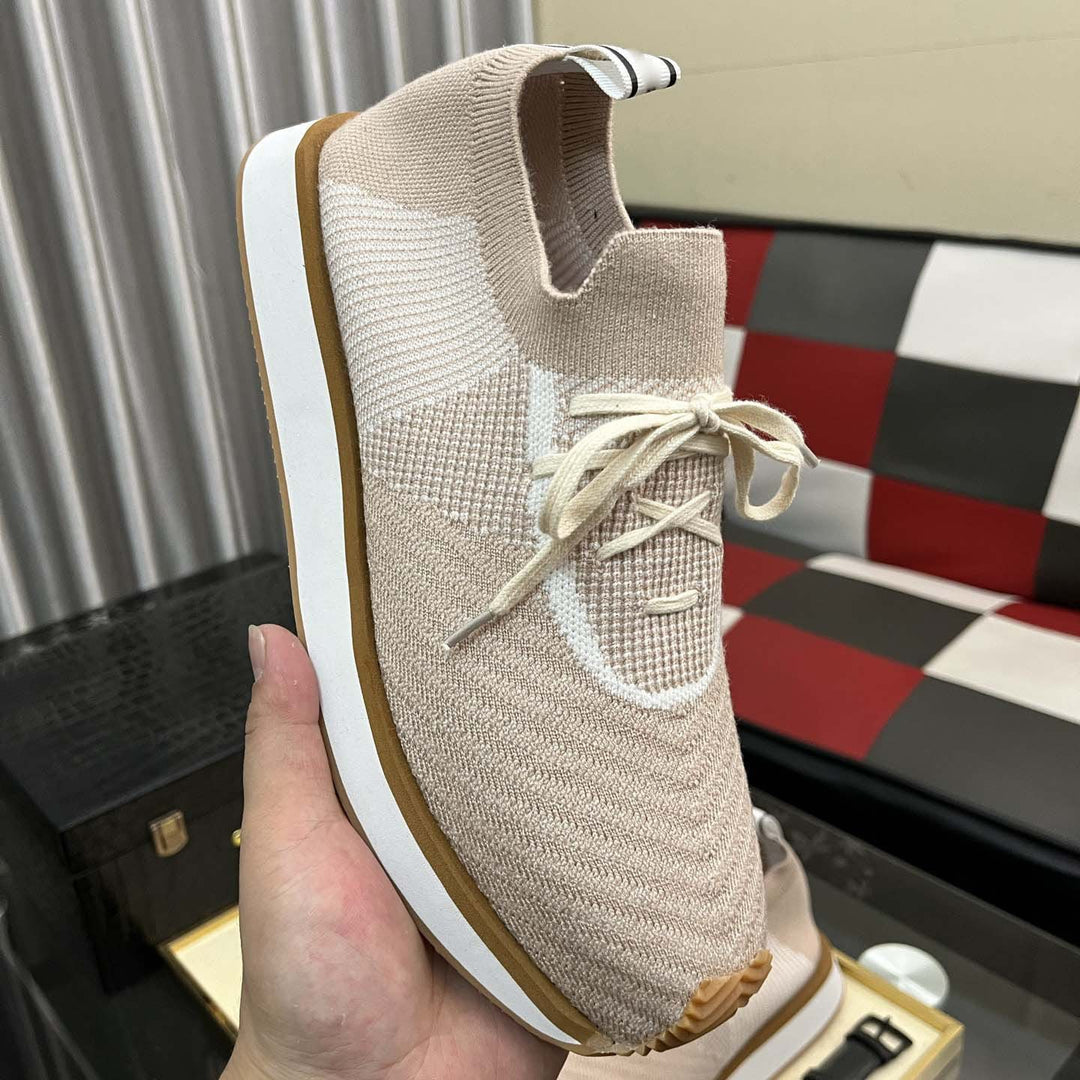 Damen Sportliche Lifestyle Sneakers mit atmungsaktiver Strickoberfläche EB