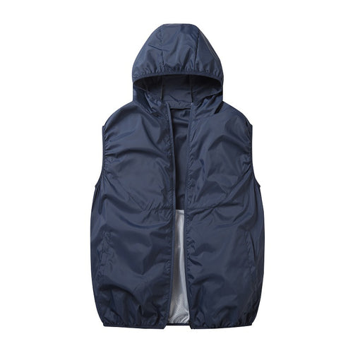Unisex nan leichte winddichte Laufweste mit durchgehendem Reißverschluss und reflektierenden Details R&B