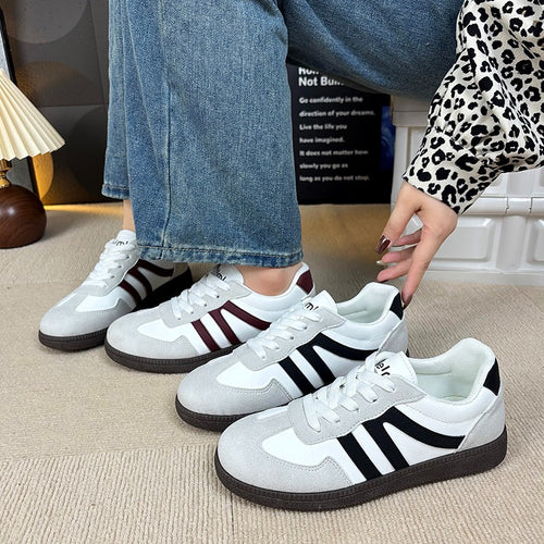 Damen Sportliche Sneaker mit rutschfester Laufsohle und atmungsaktivem Obermaterial EB