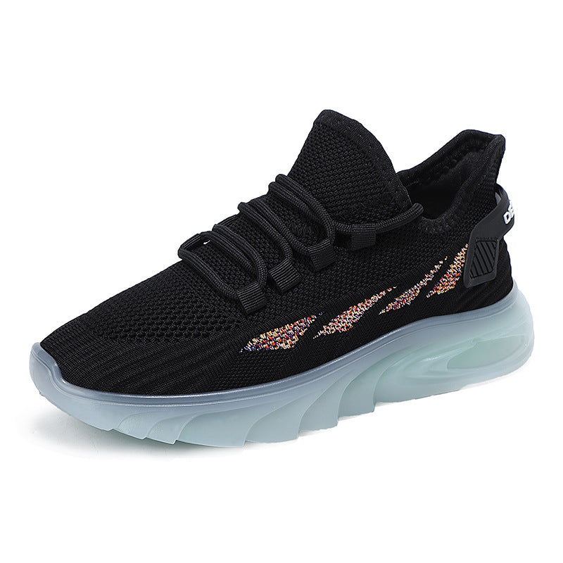 Damen Sportliche Freizeit Sneakers mit atmungsaktiver Mesh-Oberfläche und dämpfender Sohle EB