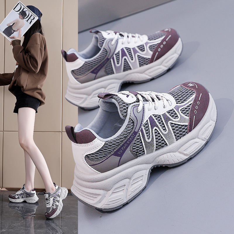 Damen Sportliche Sneakers mit atmungsaktivem Mesh-Obermaterial und dämpfendem Komfort EB