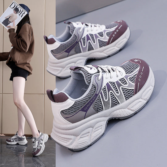 Damen Sportliche Sneakers mit atmungsaktivem Mesh-Obermaterial und dämpfendem Komfort EB