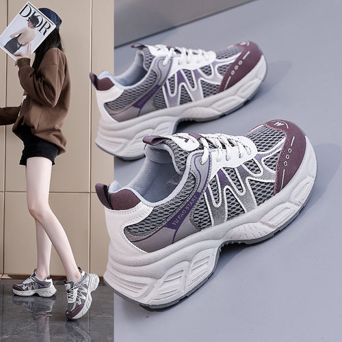 Damen Sportliche Sneakers mit atmungsaktivem Mesh-Obermaterial und dämpfendem Komfort EB