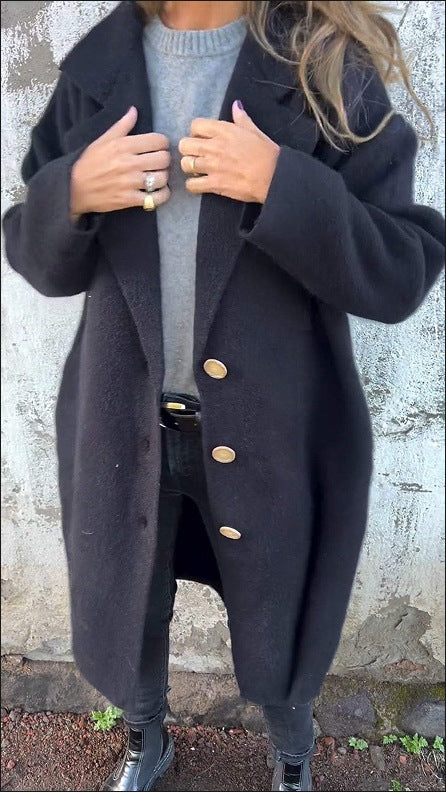 Femme Cozy Oversized Wollmischung Mantel EB