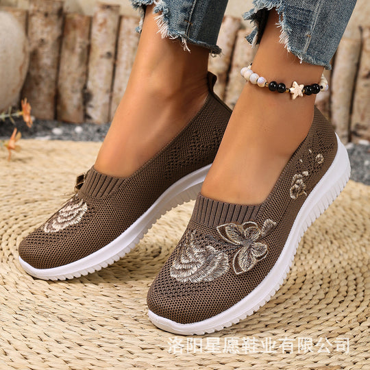 Damen Sneaker mit floralem Design EB