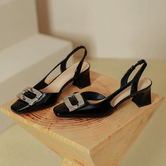 Damen Slingback-Pumps mit modischem Blockabsatz EB