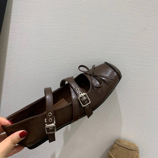 Damen Ballerinas mit dekorativem Riemchen und elegantem Design EB