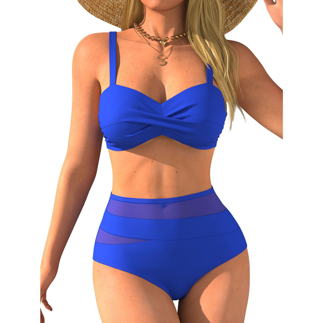 Damen Hochtaillierter Bikini mit modischem Twist EB