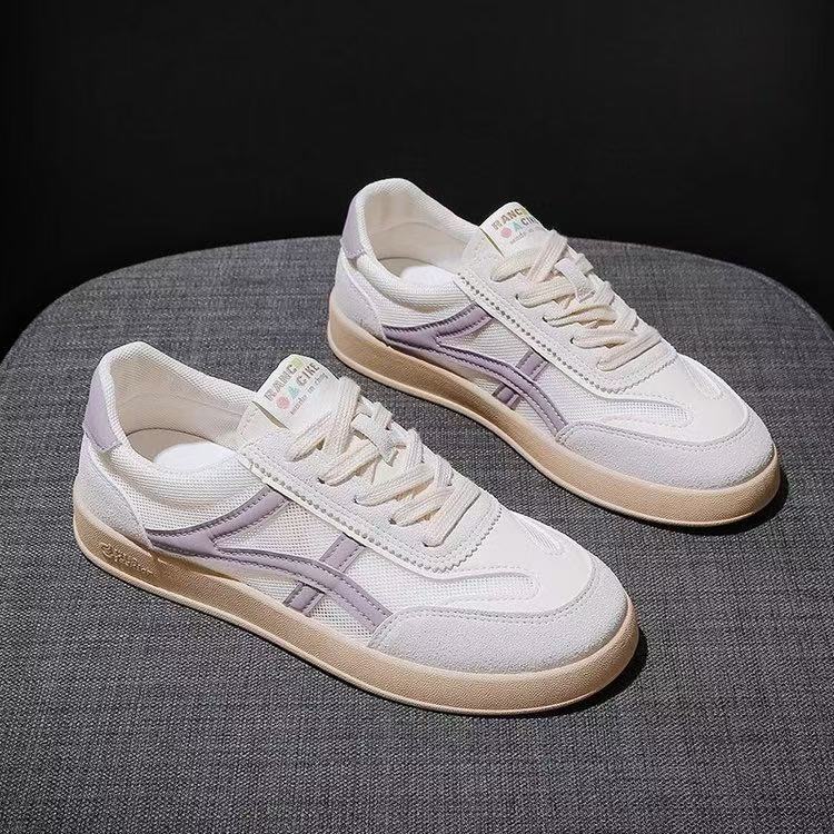 Damen Sneakers im lässigen Retro-Stil mit atmungsaktiven Mesh-Einsätzen und dämpfender Sohle EB