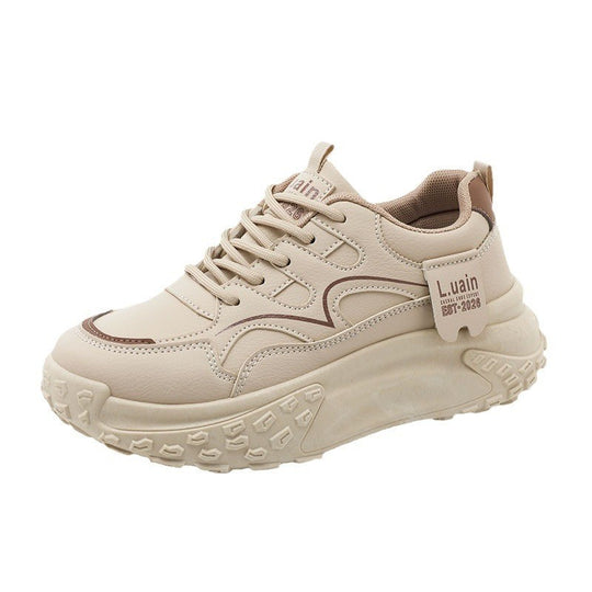 Damen Sportliche Plattform Sneakers mit dämpfender Sohle und atmungsaktivem Obermaterial EB