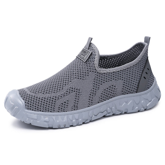 Damen Bequeme Slip-On Freizeitschuhe mit atmungsaktivem Mesh-Obermaterial EB