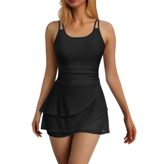 Damen Sportliches Schwimmdress mit elegantem Rock EB