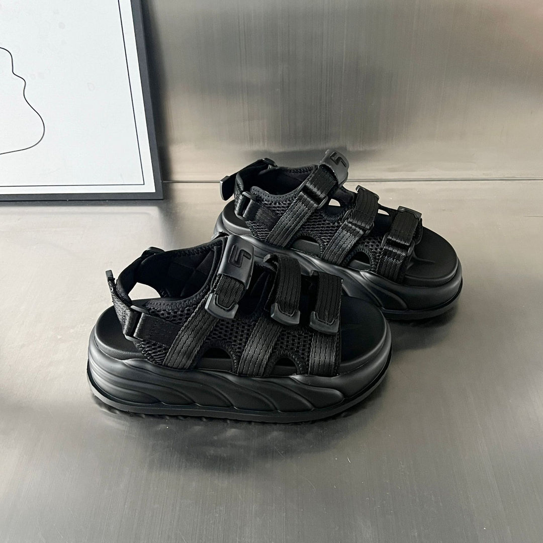 Damen Sportliche Sandalen mit verstellbaren Riemen und dämpfender Sohle EB