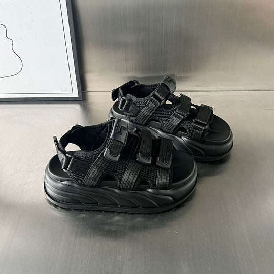 Damen Sportliche Sandalen mit verstellbaren Riemen und dämpfender Sohle EB