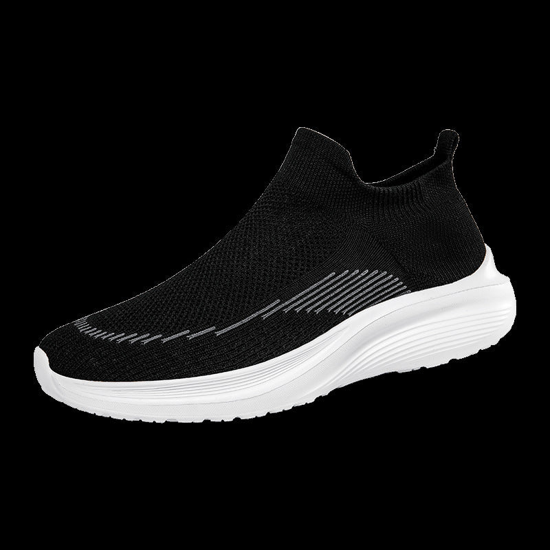 Damen Atmungsaktive Sport Sneakers mit flexiblem Strick-Obermaterial EB