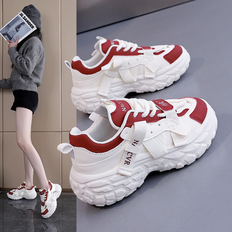 Damen Sportliche Chunky Sneakers mit innovativem Design und rutschfester Sohle EB