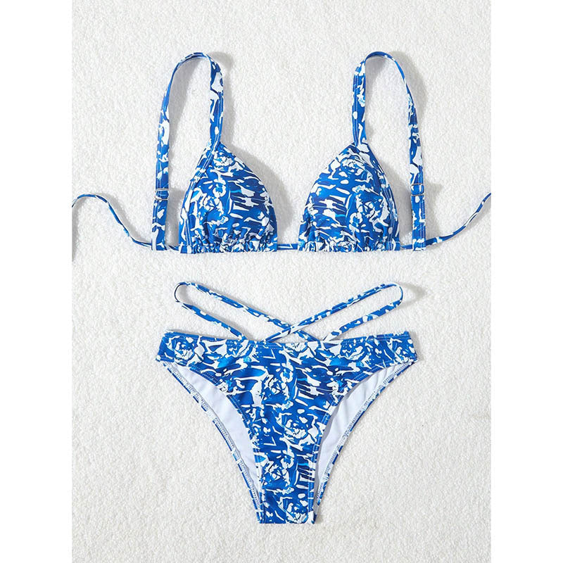 Damen Triangel-Bikini mit gekreuztem Rückenteil EB