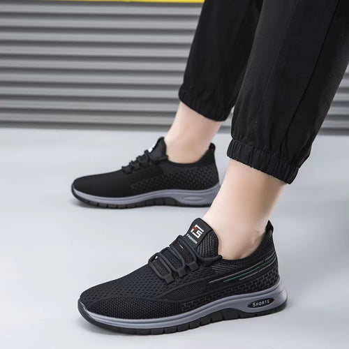 Damen Sportliche Freizeitsneaker mit atmungsaktiver Mesh-Oberfläche und dämpfender Sohle EB