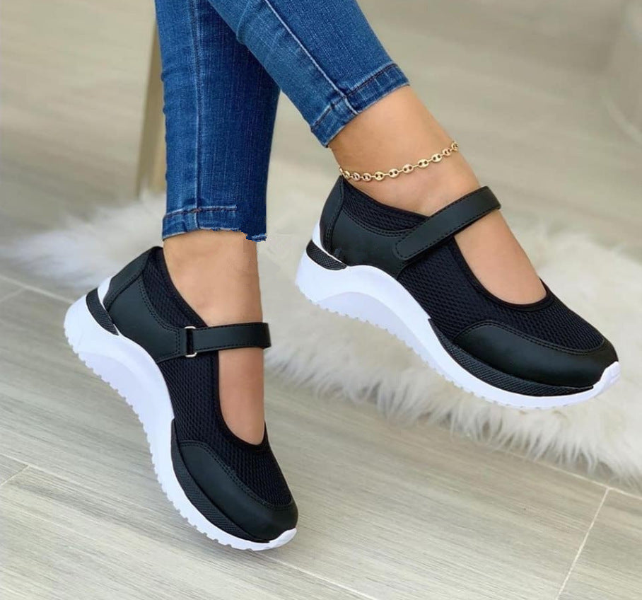 Damen Atmungsaktive Slip-On Sportschuhe mit Fersenriemen und rutschfester Sohle EB