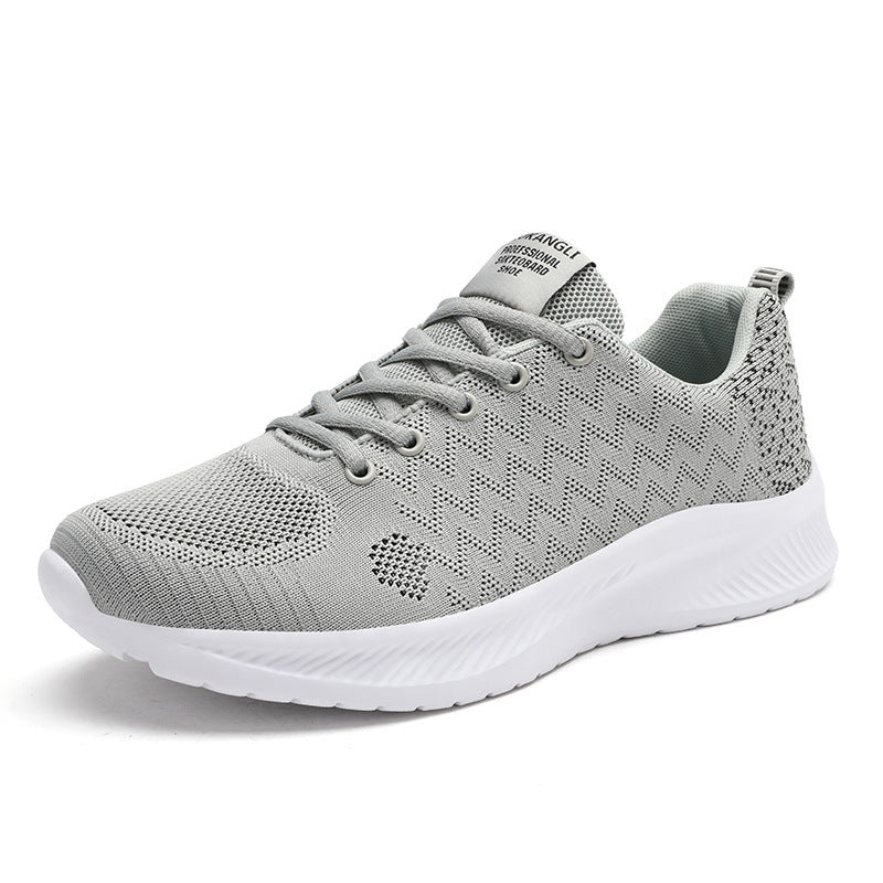 Damen Laufende Sneakers mit atmungsaktivem gestricktem Obermaterial und stoßdämpfender Sohle EB