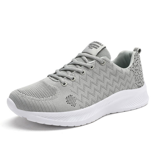 Damen Laufende Sneakers mit atmungsaktivem gestricktem Obermaterial und stoßdämpfender Sohle EB