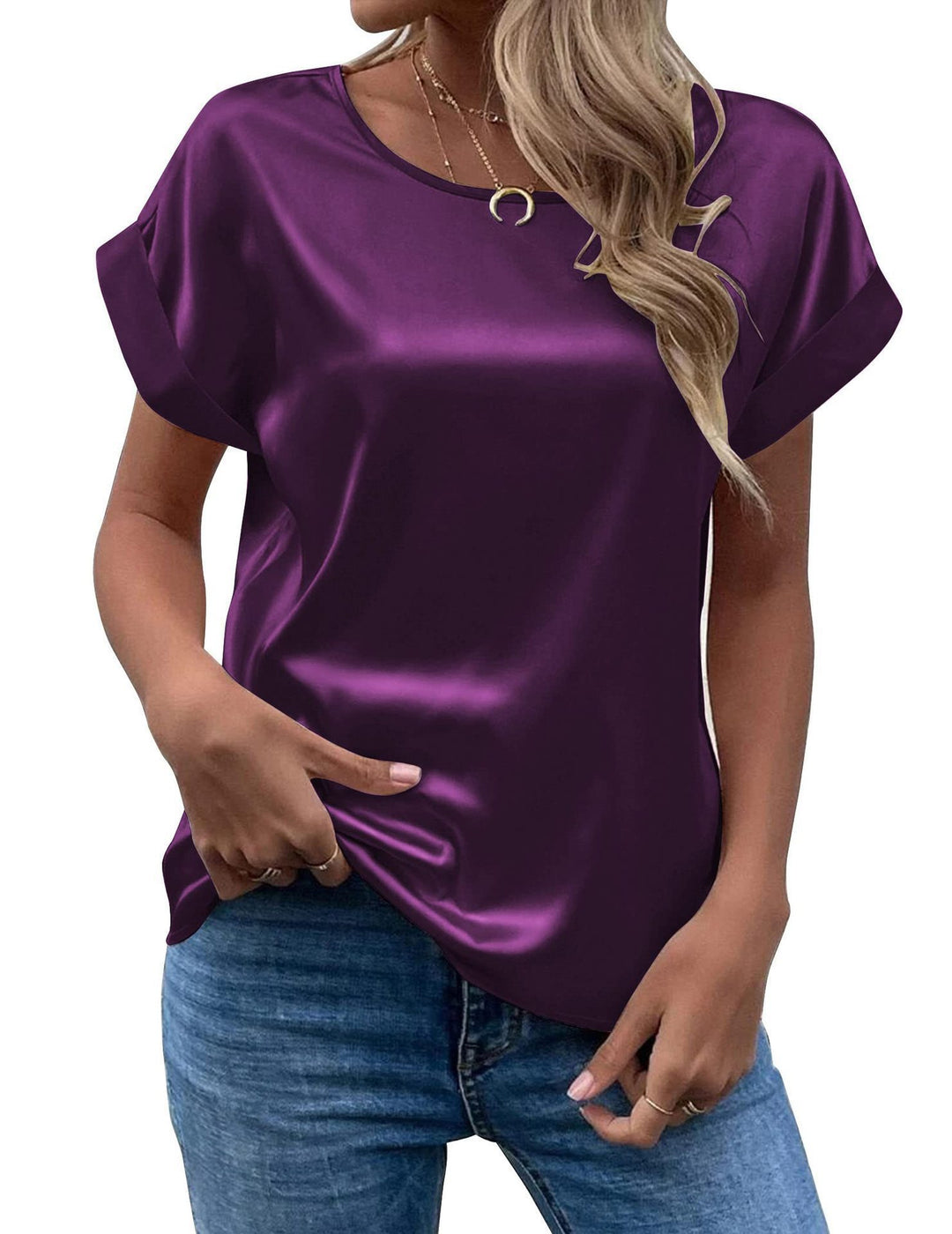 Damen Satinbluse EB