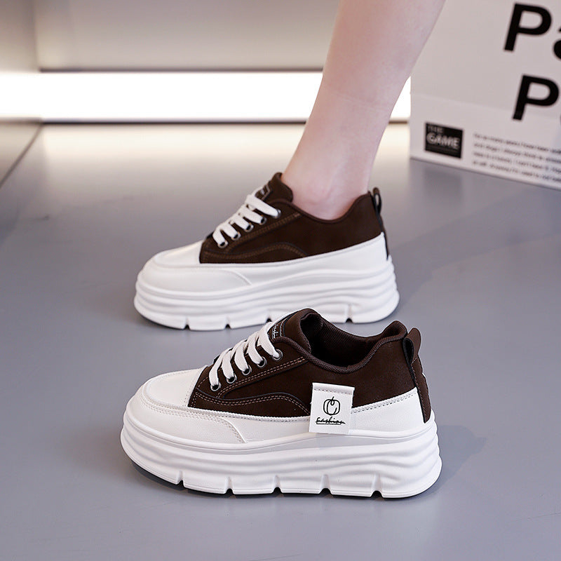 Damen Modische Chunky Sneakers mit erhöhtem Komfort und rutschfester Sohle EB