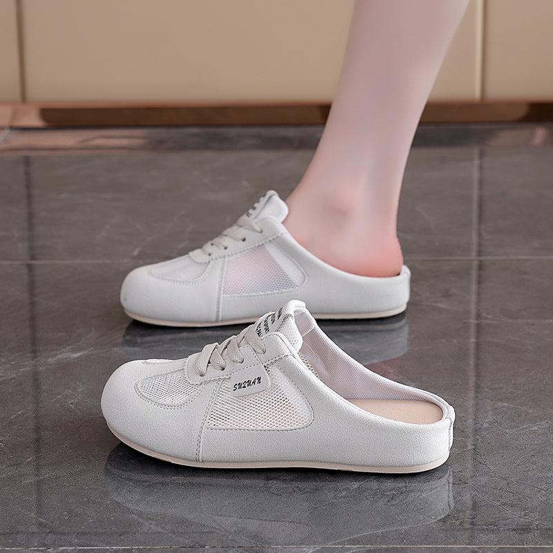 Damen Sportliche Clogsneaker mit atmungsaktiven Mesh-Einsätzen und rutschfester Sohle EB