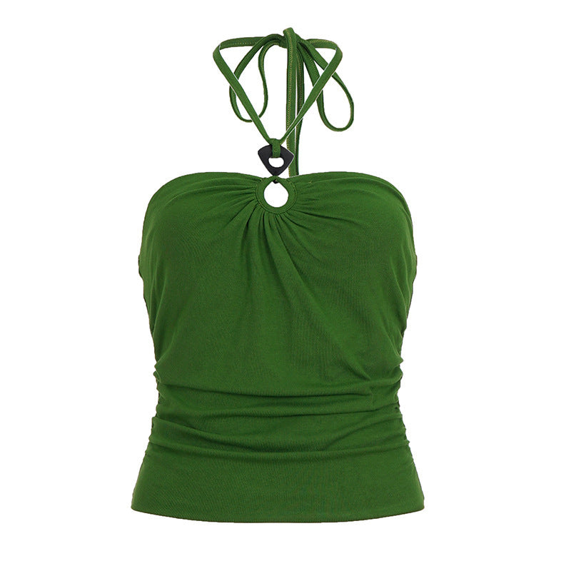 Damen Haltertop mit Schlaufen-Design und figurformender Passform EB