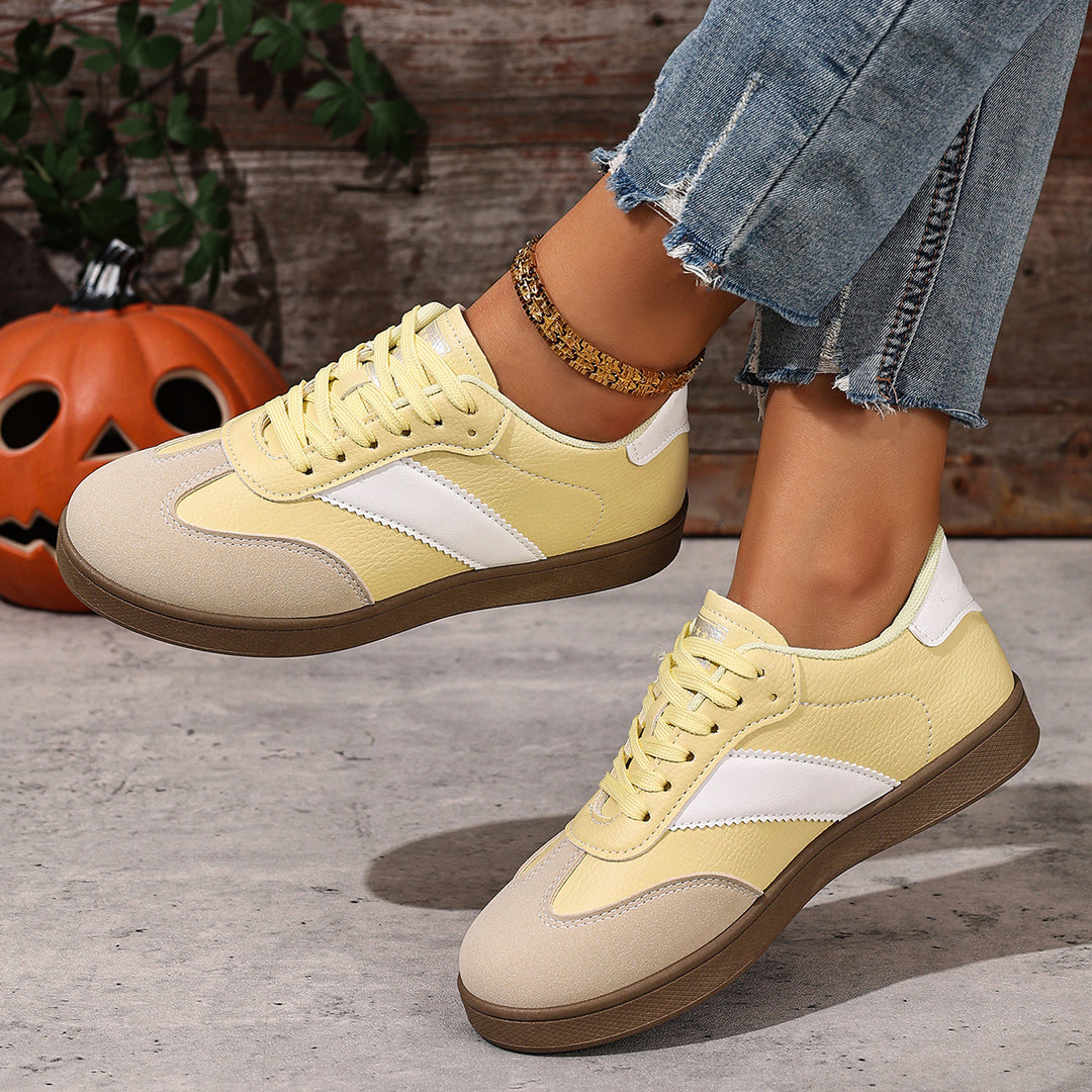 Damen Sportliche Sneaker im Retro-Design EB