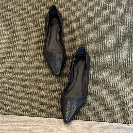 Damen elegante Ballerinas mit klassischem spitzen Design und bequemer Innensohle EB