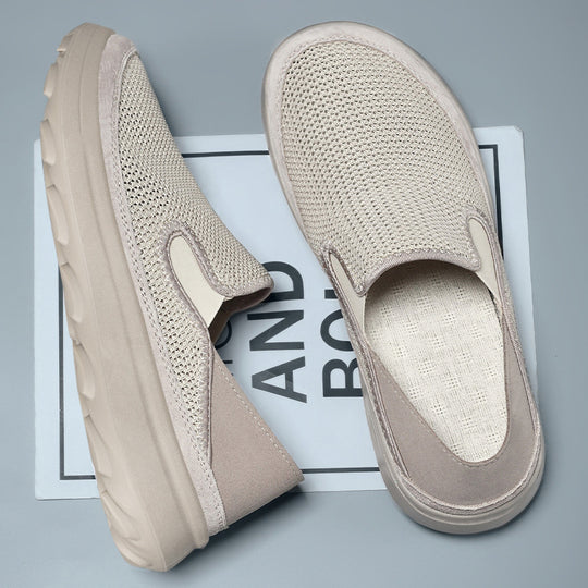 Damen Atmungsaktive Slip-On Sneakers mit flexiblem Mesh-Obermaterial EB