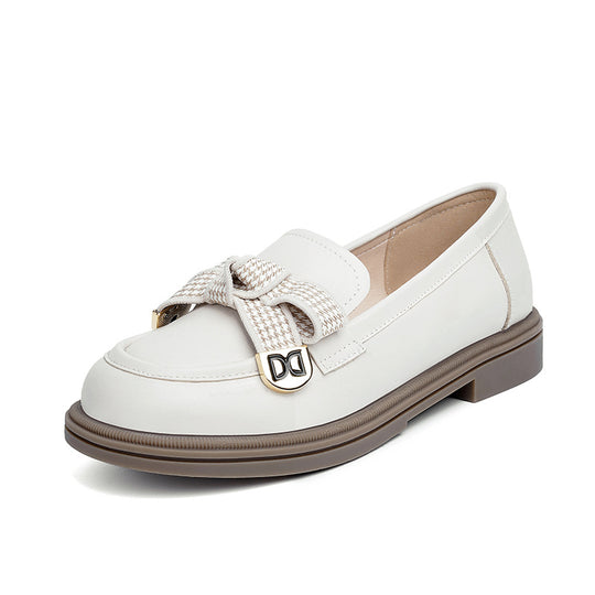 Damen Elegante Mokassins mit modischem Schleifendesign EB