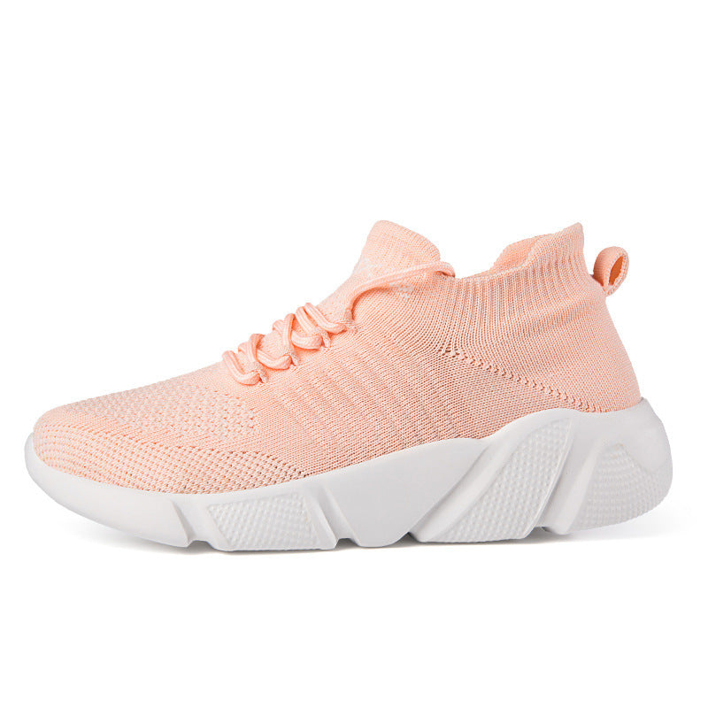 Damen Sportliche Slip-On Sneakers mit elastischem Schaft und dämpfender Sohle EB