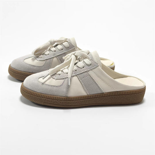 Damen Clogs mit sportlichem Schnürsystem und ergonomischem Fußbett EB