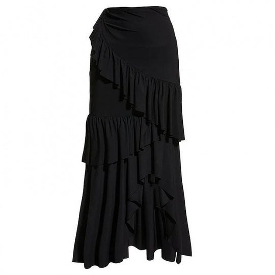 Damen Zweiteiliger Badeanzug mit asymmetrischem Schnitt und verführerischem Wickelrock EB