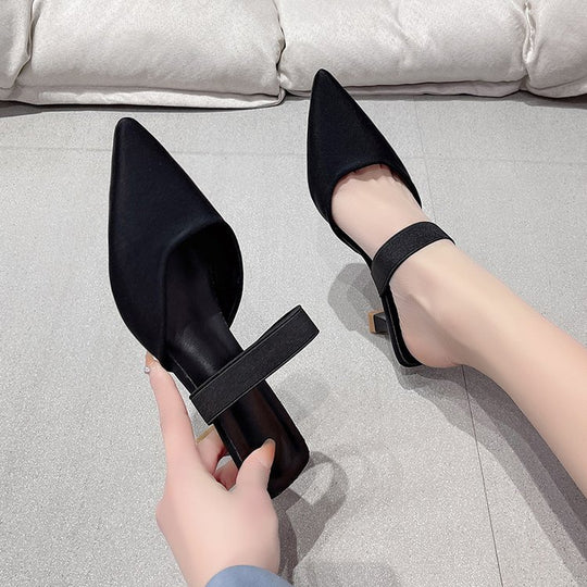 Damen Slingback-Pumps mit elegantem spitzem Design und komfortablem Fersenriemen EB