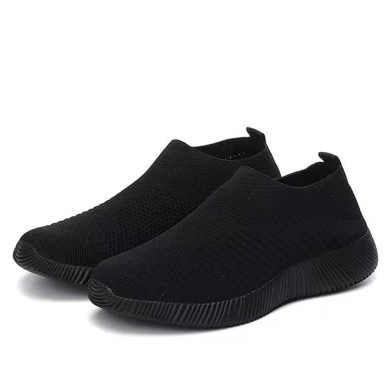 Damen luftige Slip-On Sneakers mit atmungsaktivem Design EB