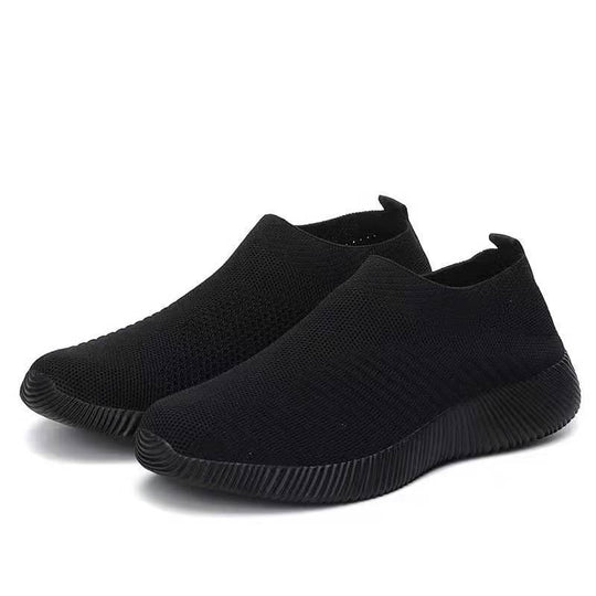 Damen luftige Slip-On Sneakers mit atmungsaktivem Design EB