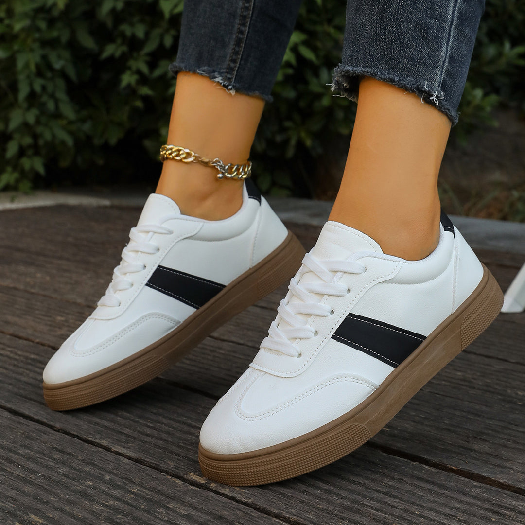 Damen Komfortable Freizeitsneaker mit rutschfester Sohle und modischem Design EB