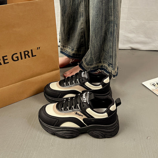 Damen Chunky Sneakers mit atmungsaktiver Obermaterialstruktur und komfortablem Dämpfungssystem EB