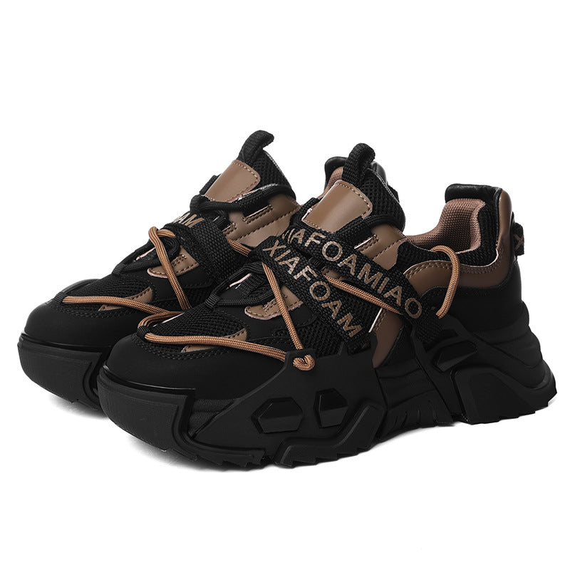 Damen Sportliche Chunky Sneakers mit atmungsaktivem Obermaterial und dämpfender Außensohle EB
