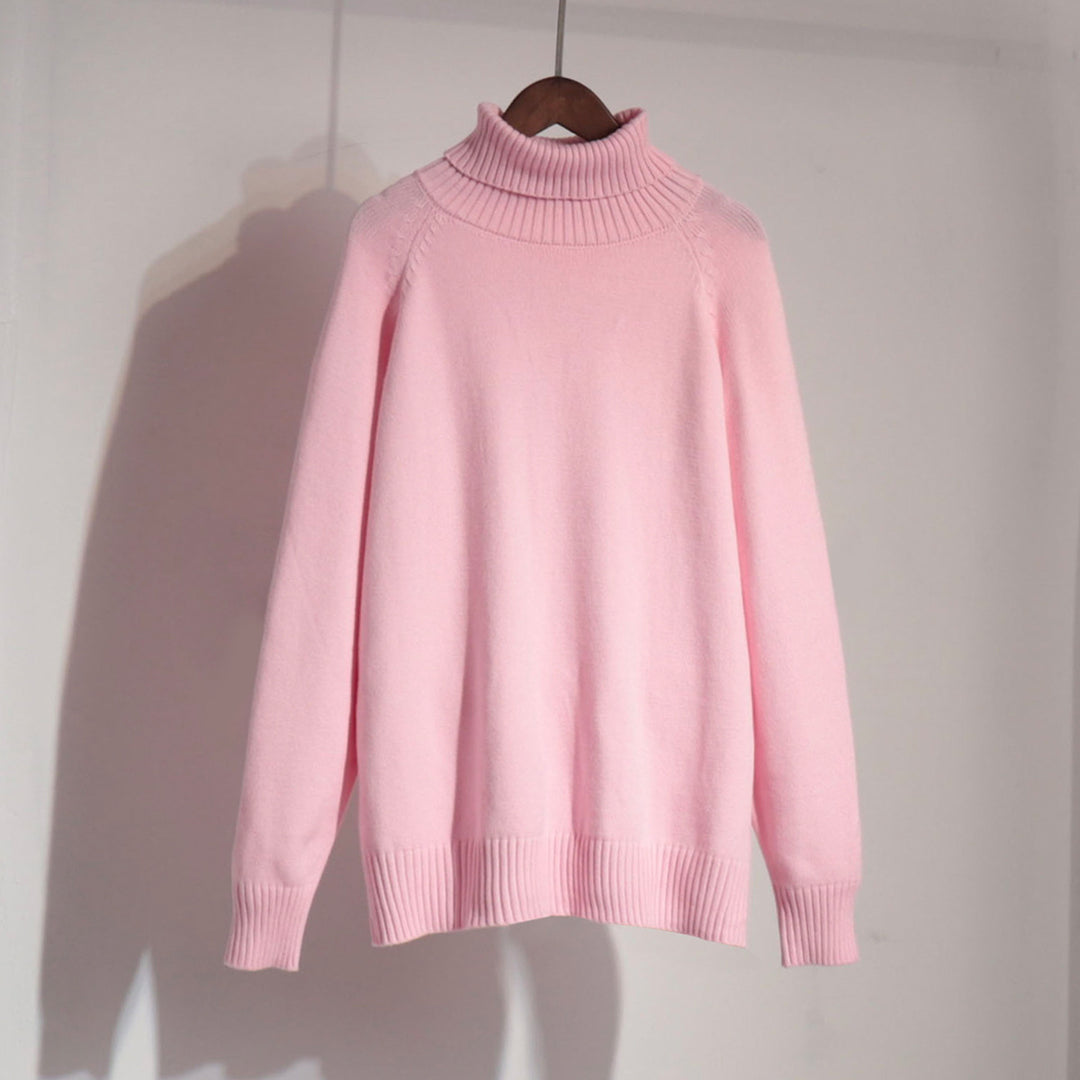 Damen Feinstrickpullover mit hohem Kragen EB