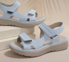 Damen Sportliche Schnürsandalen mit verstellbaren Riemen und gepolsterter Sohle EB