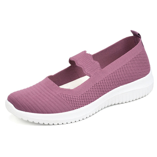 Damen Sportliche Slipper mit elastischem Bändchen EB