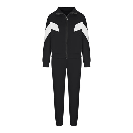 Damen nan athletisches Trainingsset mit Ring-Zipper, eingesetzten Taschen und kontrastierenden Arm-Panels EB