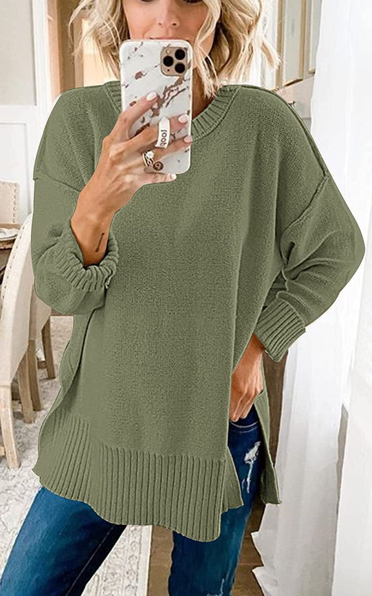 Damen Übergroßer Strickpullover EB