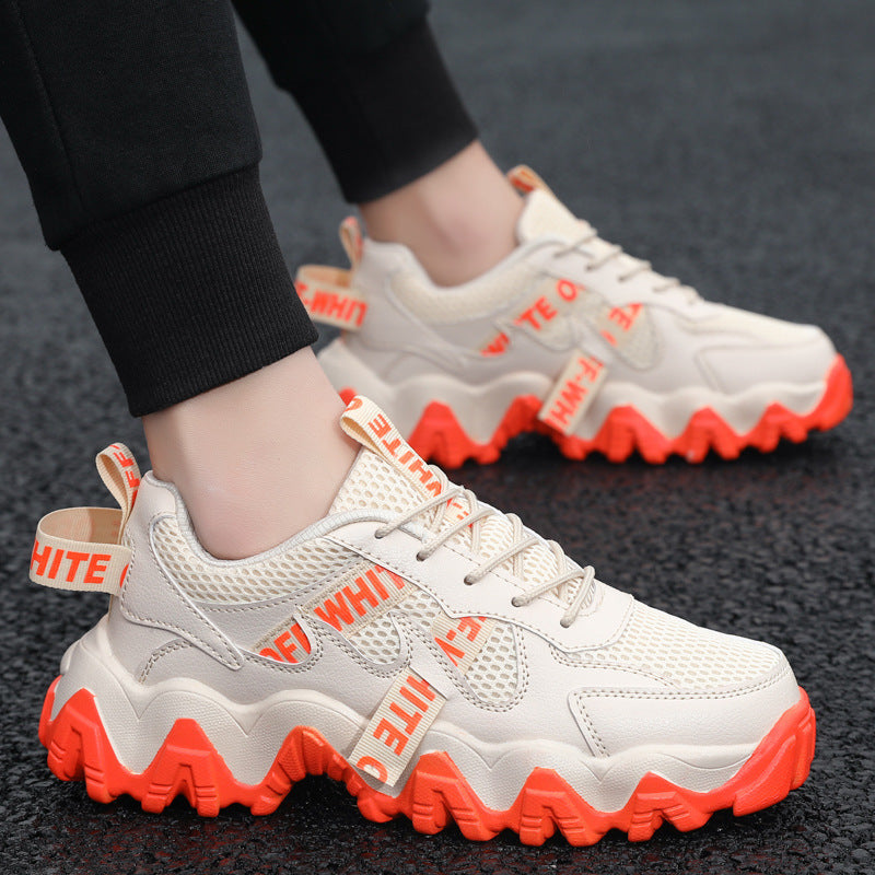 Damen Chunky Sneakers mit atmungsaktivem Obermaterial und rutschfester Laufsohle EB