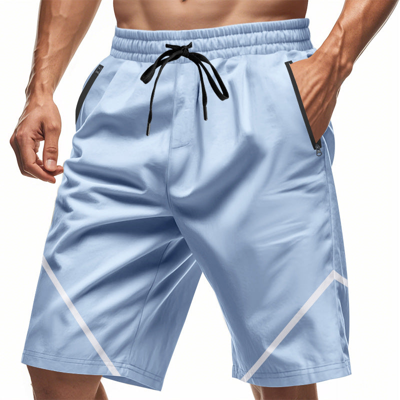 Herren Sportliche Shorts mit elastischem Bund und praktischen Reißverschlusstaschen EB