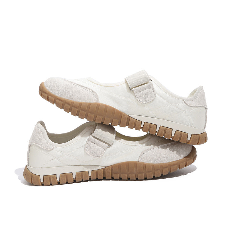 Damen Sportliche Sneakers mit Klettverschluss und atmungsaktiver Sohle EB